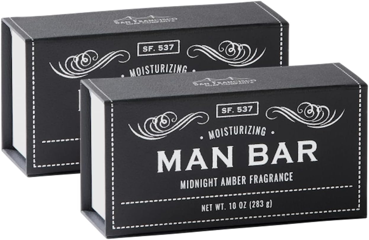 San Francisco Soap Company Deep Cleansing Man Bar, Silver