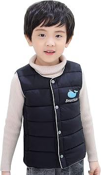 Toddler Jackets for Girls Child Kids Toddler Baby Boys Girls Cute Cartoon Animals Letter Sleeveless Black, 2-3 Years