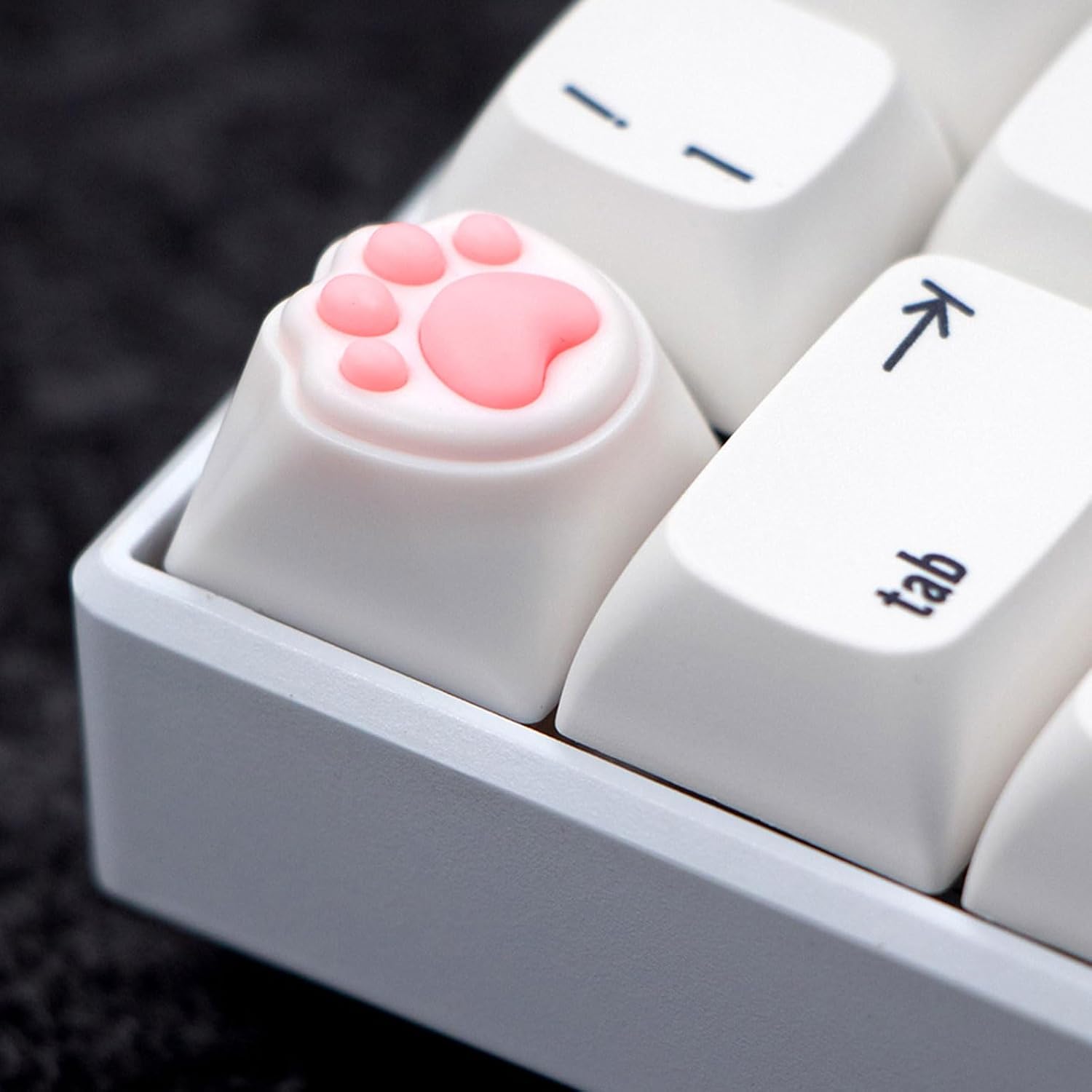 3D Paw Keycap Soft Silicone & Abs for Mechanical Keyboards Noise-reducing Aesthetic for Gamers, Programmers & Decor