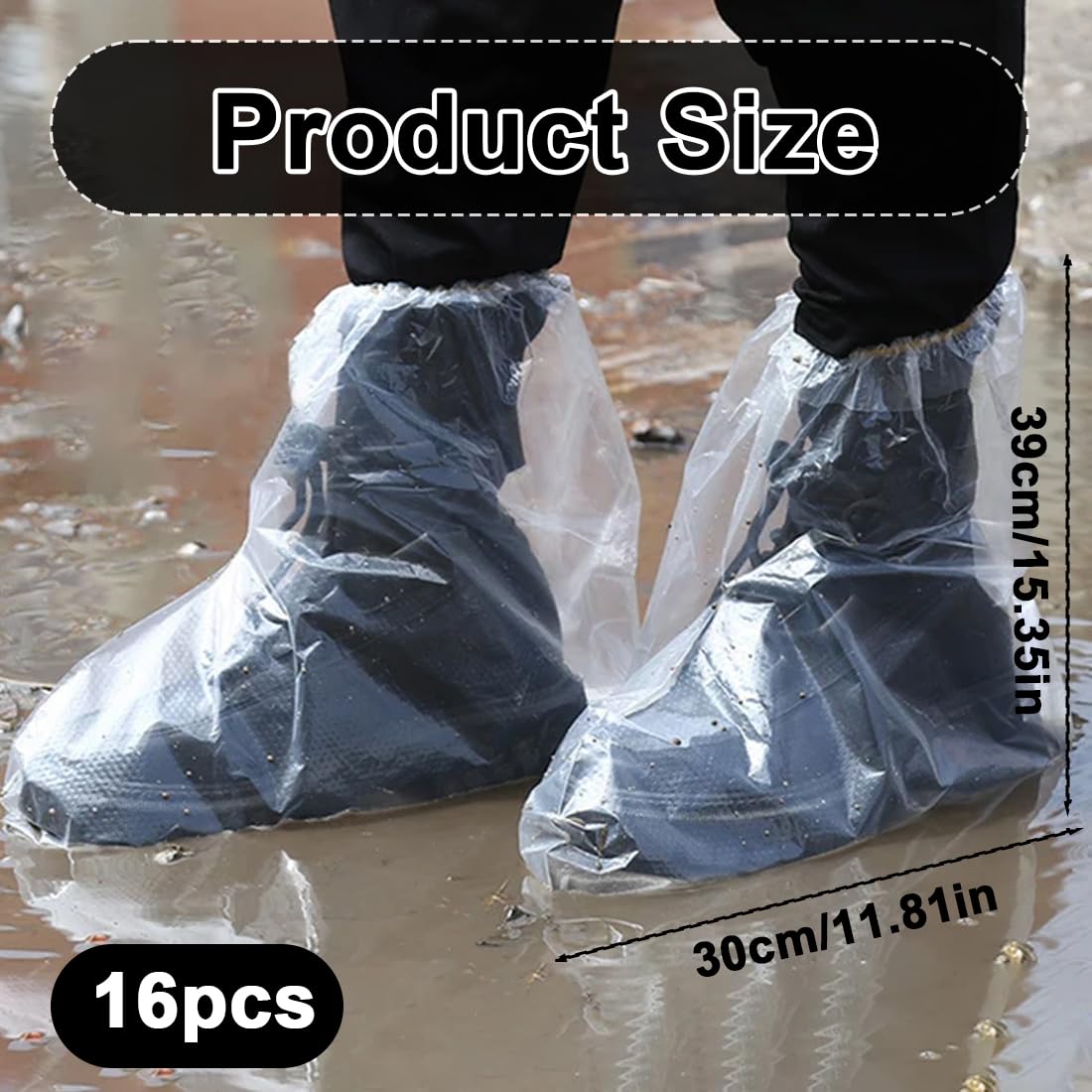 Copriscarpe Monouso Impermeabili Antiscivolo USA e Getta per Pioggia Outdoor