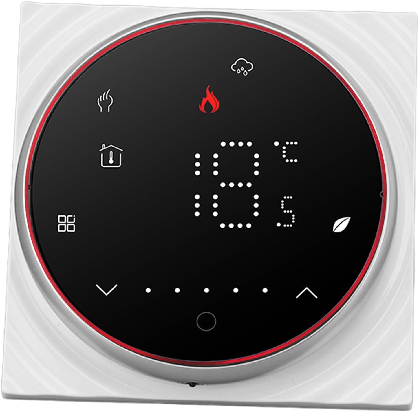 Pomya Digital Thermostat side view showing thin profile