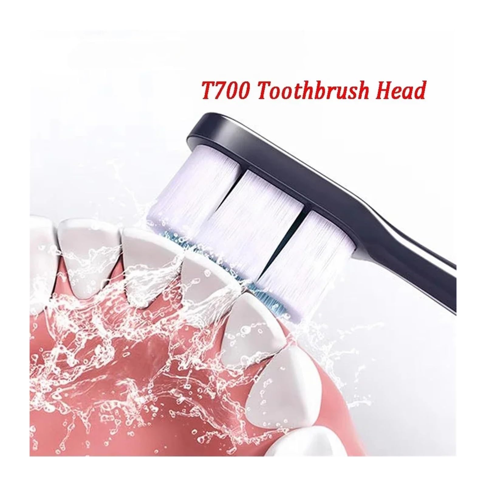 Cabezales suaves, compatible con MIJIA, cepillo T700 | Cabezales de repuesto impermeables con cerdas suaves para cepillo dental eléctrico de adultos(8 pcs)