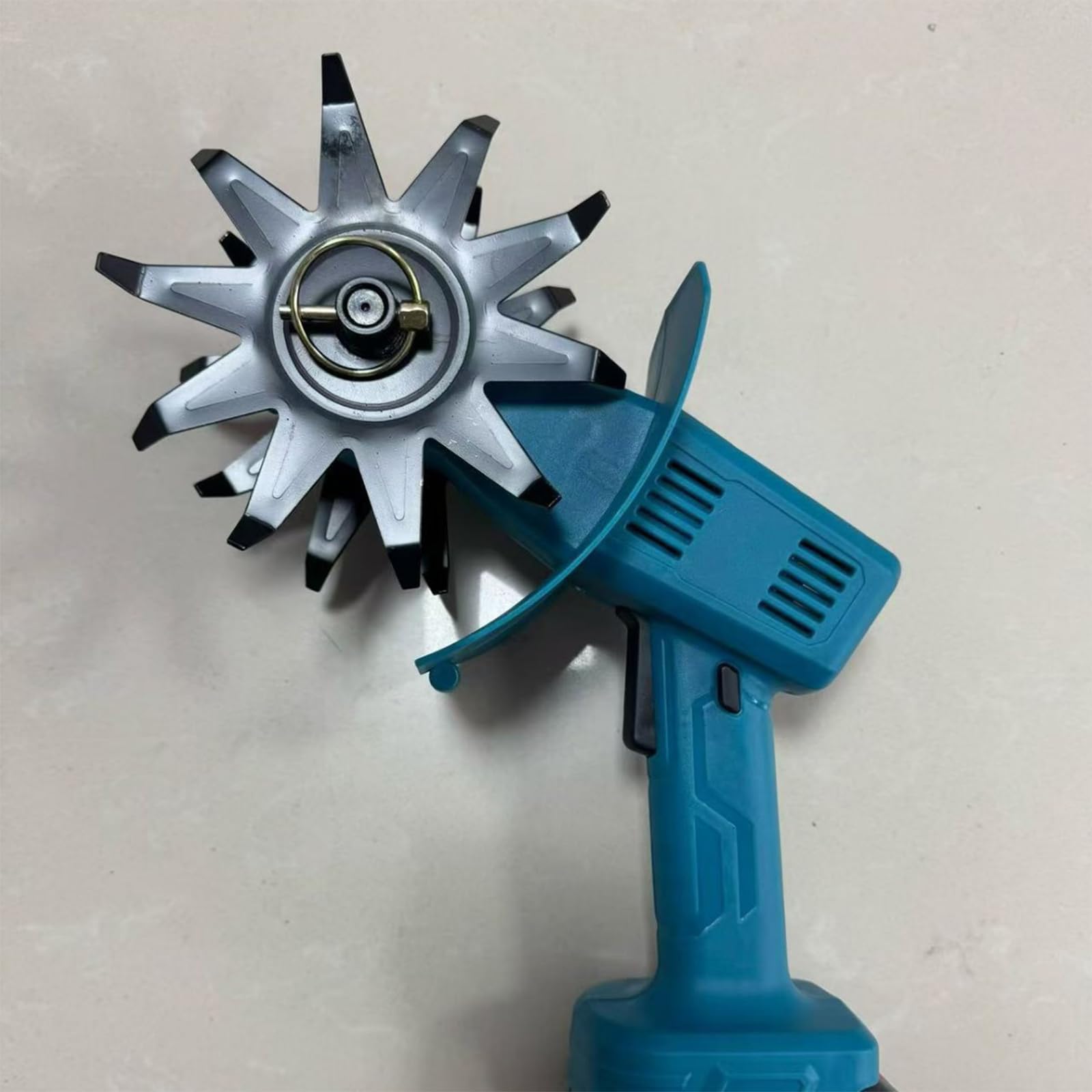 Cultivador de jardín inalámbrico para batería de 18 V y 21 V (no incluida), herramienta de deshierbe y pérdida de tierra