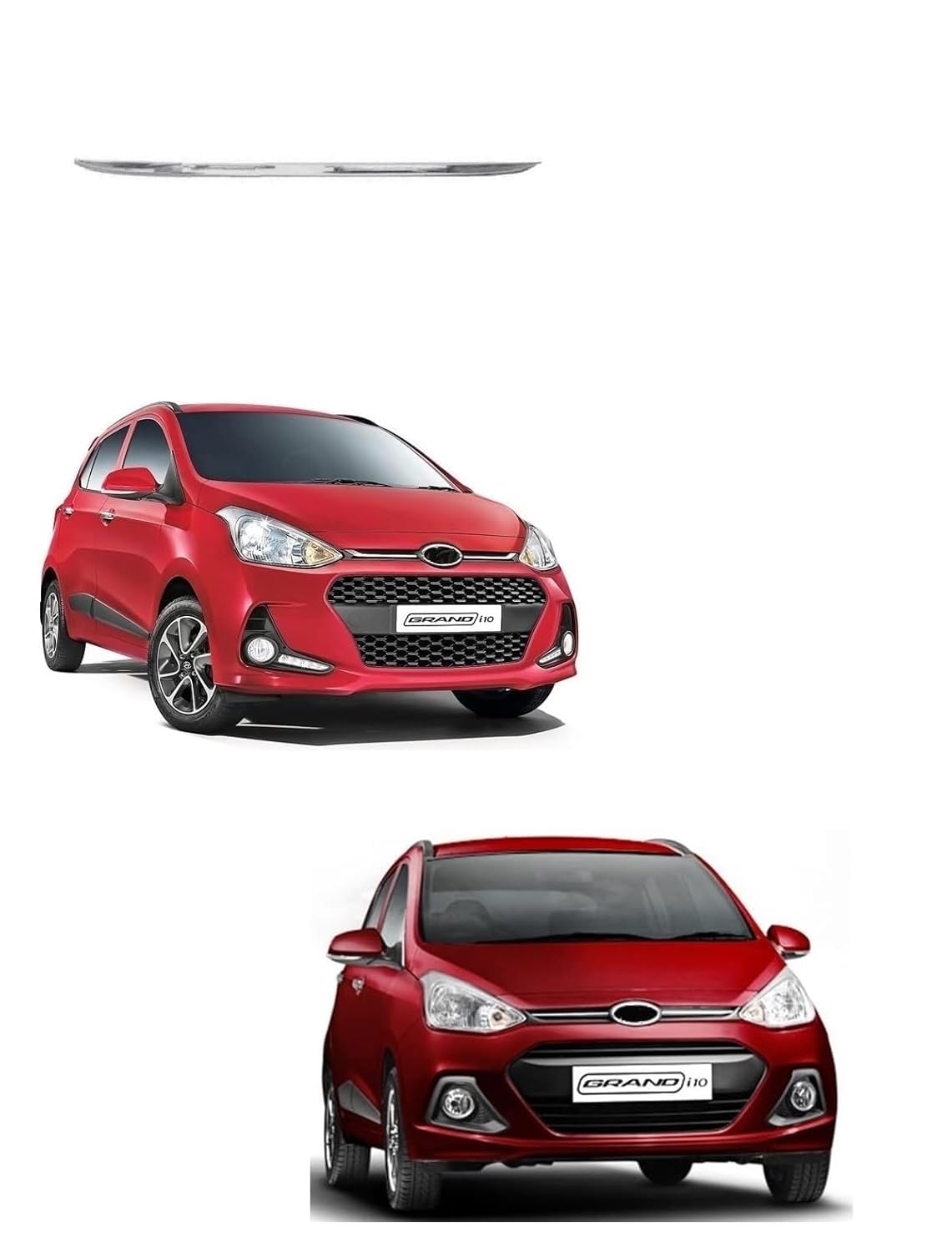 Chrome Trunk Garnish for Car | Dicky Trim Rear Boot Patti Upper Compatible with Hyundai Grand i10 (2013 to 2019) Type-1 & 2-image-42
