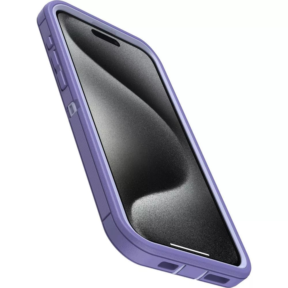 Otterbox Iphone 15 Pro Max  Only  Defender Series Case Mountain Majesty Purple Screenless Rugged Durable With Port Prot