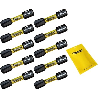 SabreCut SCPH432_10 32 mm PH4 Impact Screwdriver Bits Robust Pack of 10