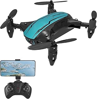 Wemay Drone CS02 RC com Câmera 4K Wifi FPV Iniciante Drone Mini Brinquedo Quadcóptero Dobrável para Crianças Modo sem Cabeça Track Flight Luzes LED