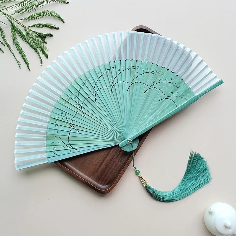 Chinese Style Hanfu Cheongsam Fan Ancient Style Dance Folding Fan Summer H M