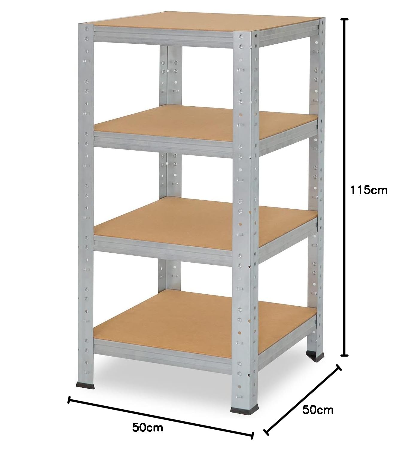 Scaffale Metallico Shelfplaza 115x80x40 Cm - 3 Ripiani Regolabili, Carico 175 Kg - Bianco - Foto 6