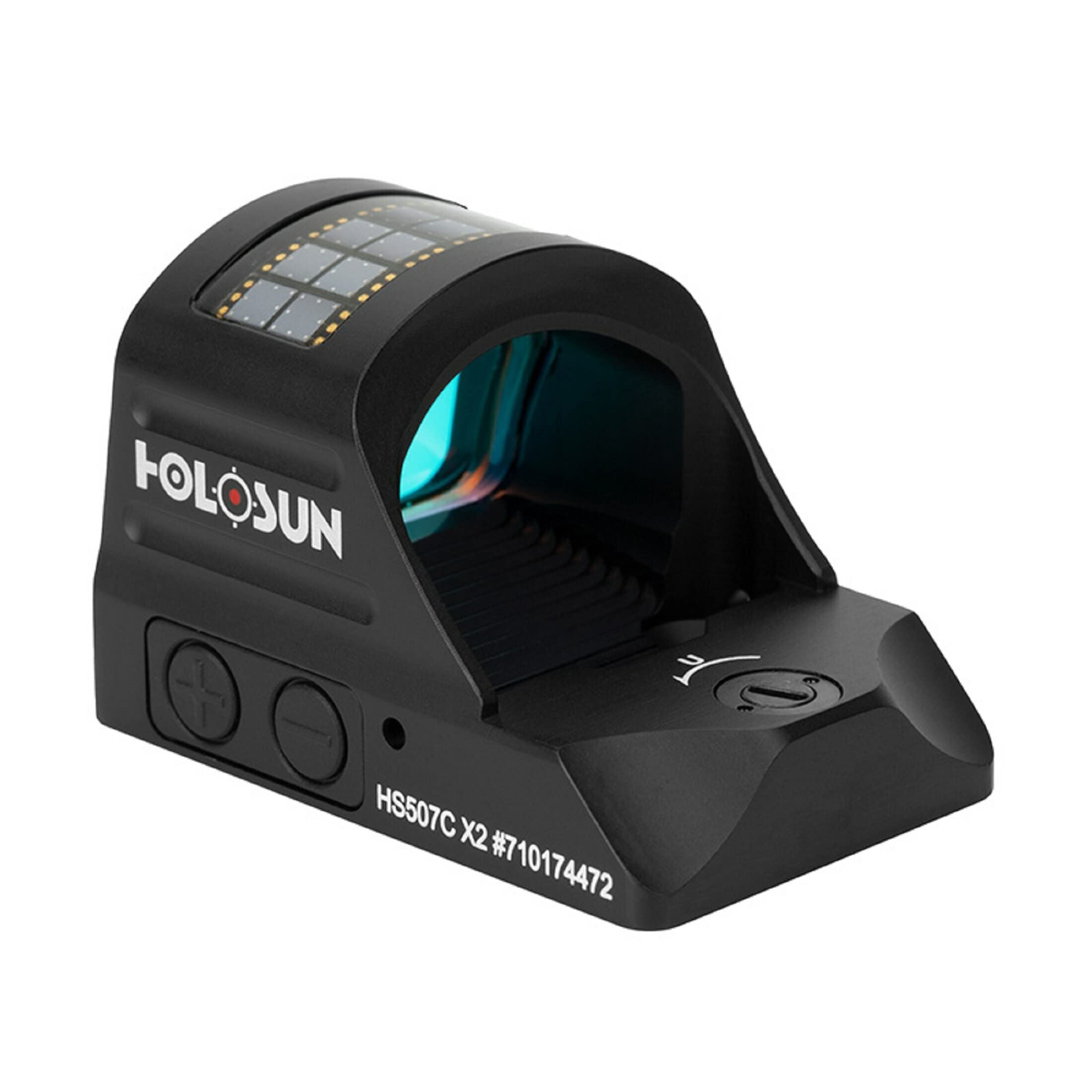 Holosun HS507C-X2 Offenes Reflex Rotpunktvisier + wechselbarem 2MOA Punkt, 32MOA Kreis Absehen Solarzelle, schwarz, Jagd, Sportschießen Softair, Tactical mini - 70152333