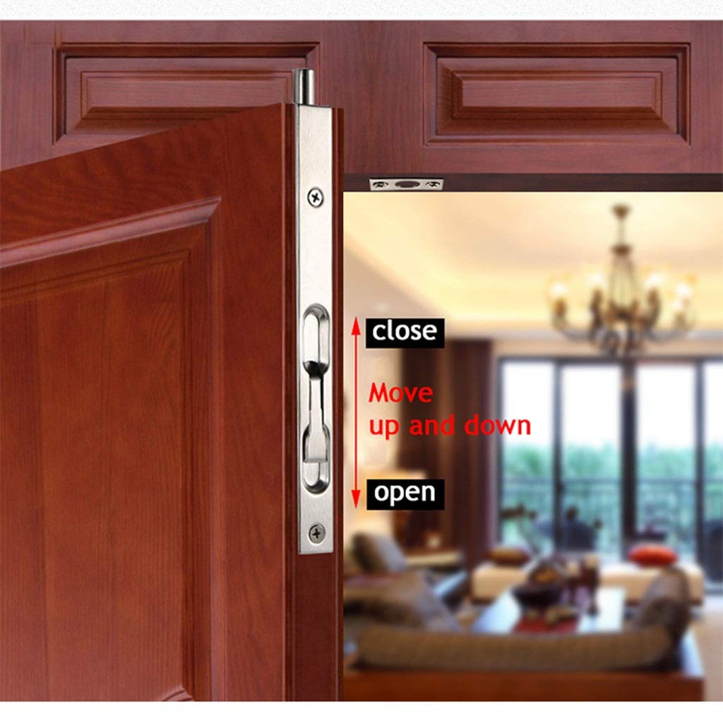 Perno De Puerta Oculto De Acero Inoxidable Pestillo De Puerta De Seguridad Pestillo De Puerta Corrediza De 6 Pulgadas Perno De Baño Herrajes A Prueba De Polvo (Color : 3-Pack)