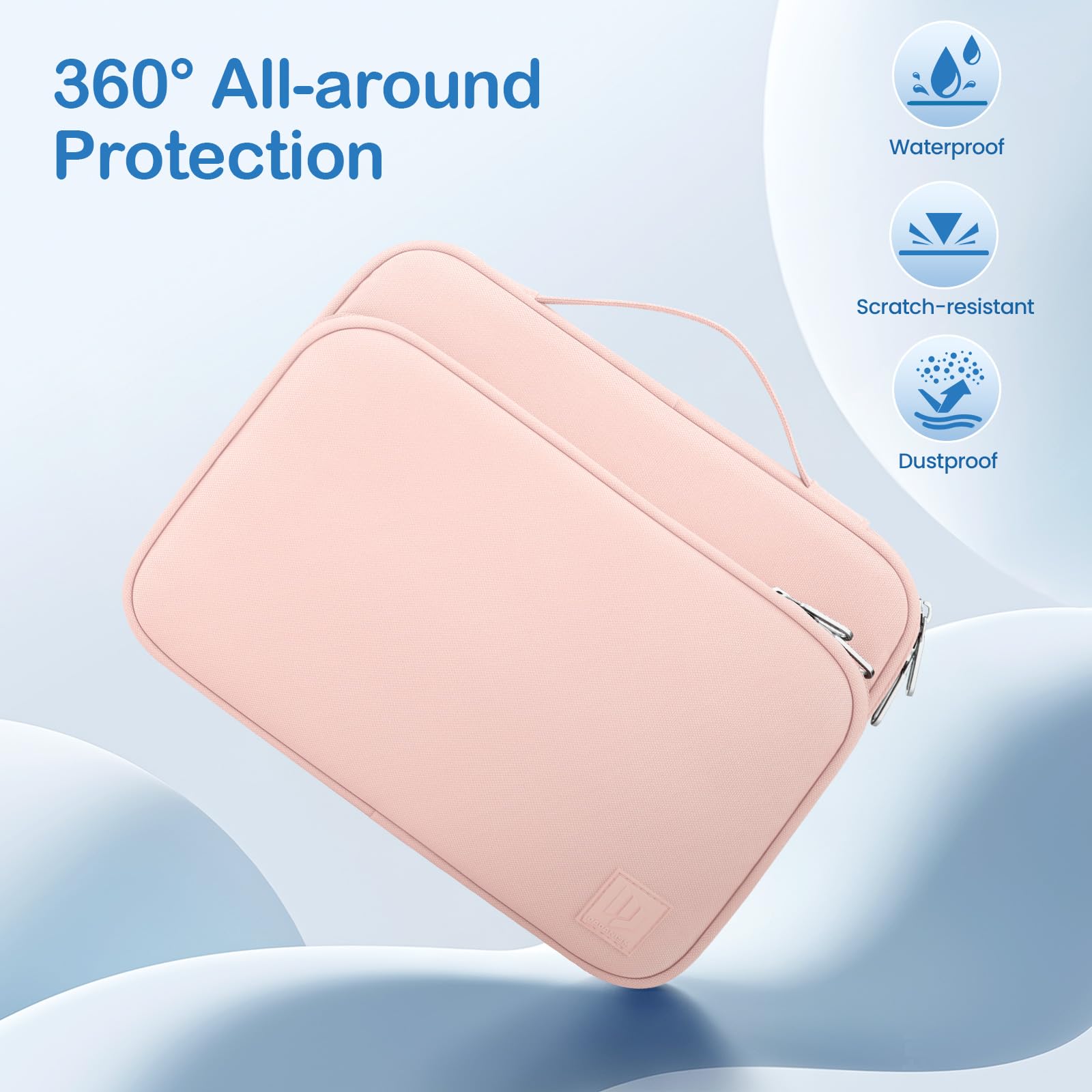 Dadanism 9-11 Inch Tablet Sleeve Carrying Case with Handle & Multi-Pocket