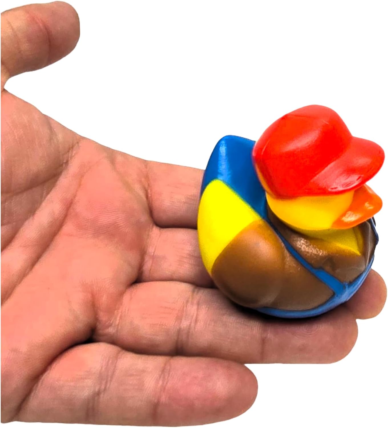 Around The Farm Rubber Ducks (12 Pack) Farmer, Chicken, Pig, Horse Figure Duckies, Bath Tub Toys and Jeep Duck Ducking
