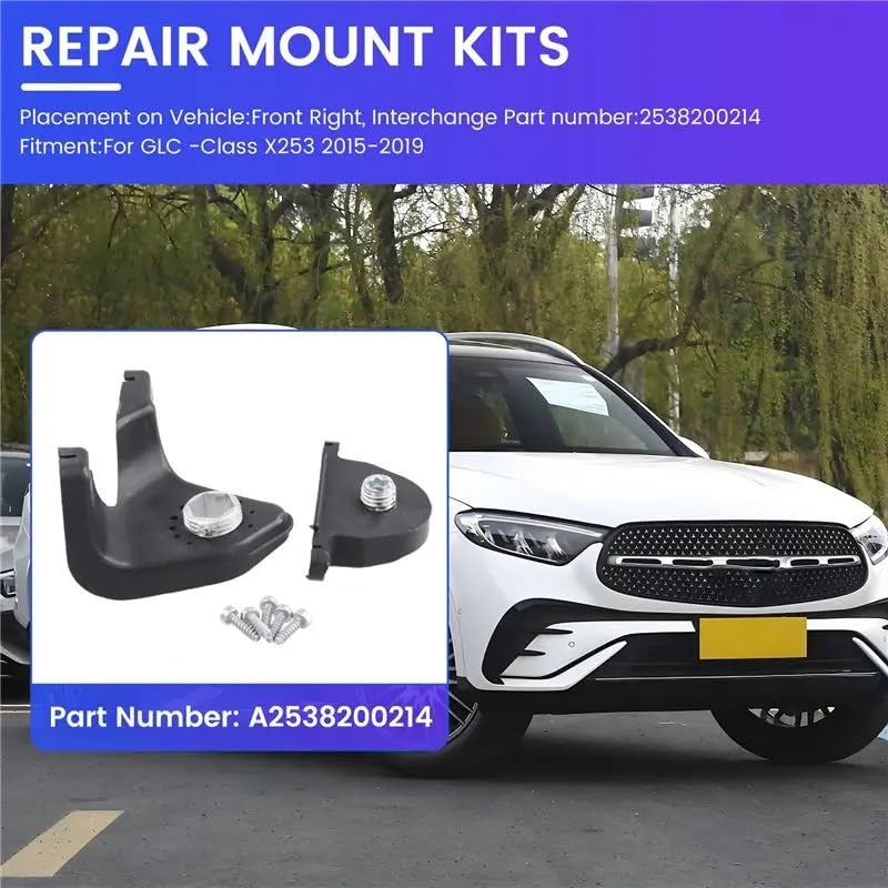 Abrazaderas soporte faros GLC-Class X253 2015-2019 de repuesto 5