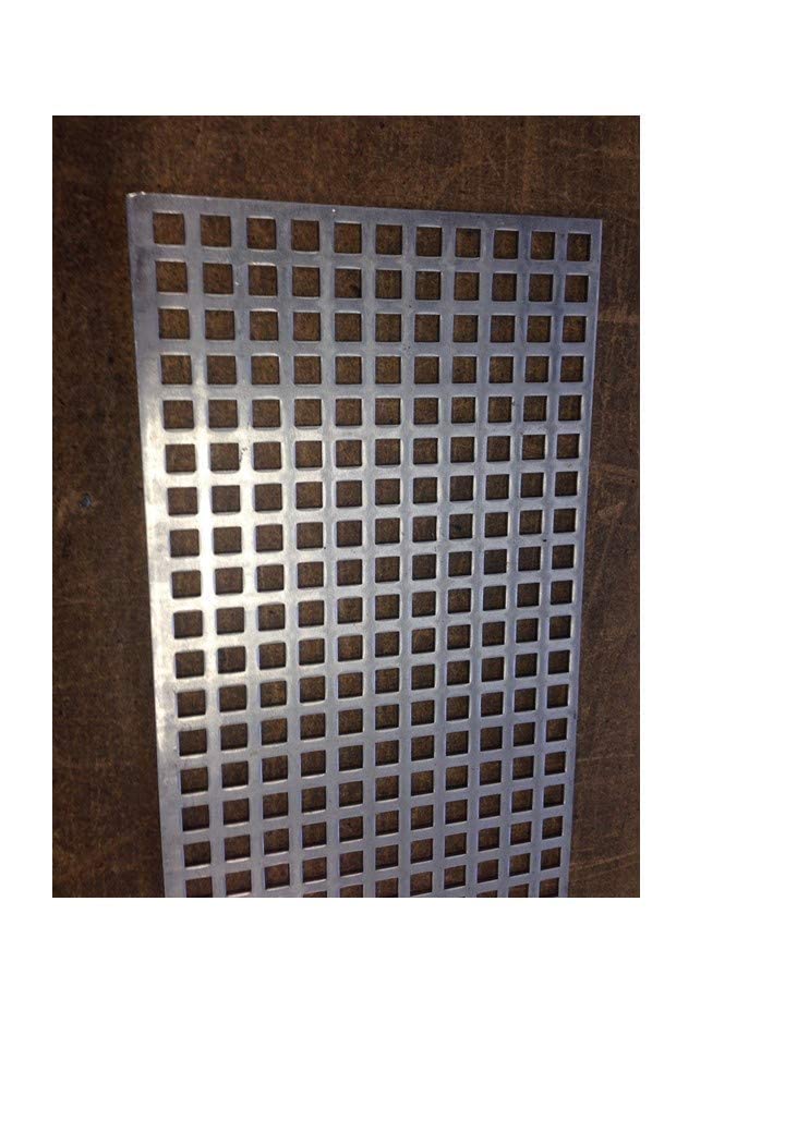 2mm Acciaio Zincato Lastra Forata Qg10-15 Lunghezza 1500mm (60x1500)