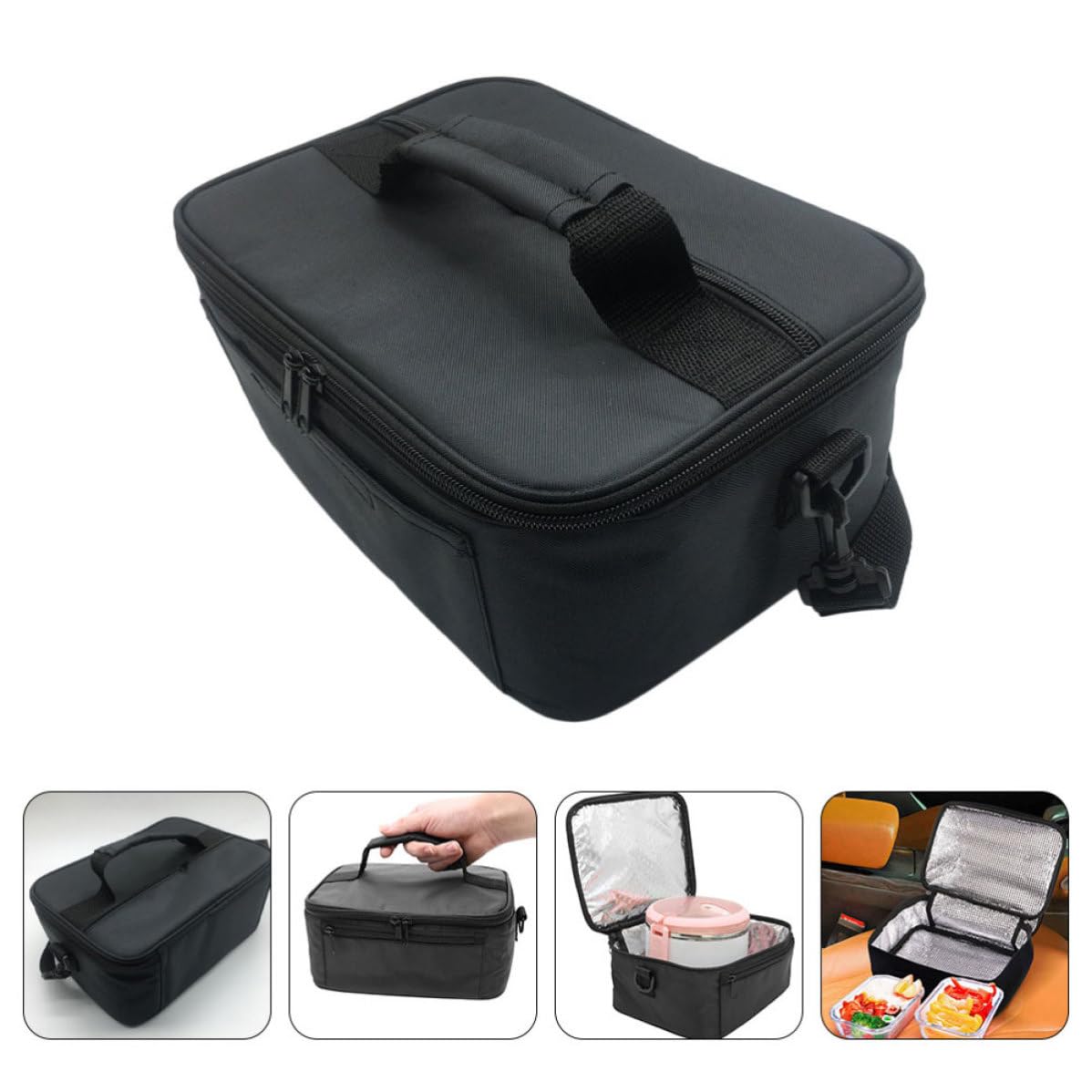 Bolsa de Almuerzo Térmica de Tela Oxford Resistente 20l Asa para Oficina y Escuela