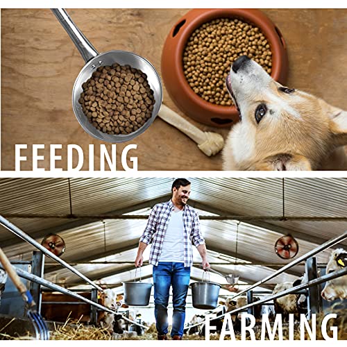 Stainless Steel Dipper, Ladle For Commercial & Home, Multi-Purpose Canning Ladle, No Pain Grip, Long And Smooth Handle, Large Oversized Scoop With Hook, Made In Korea, 3 Cups, 24 Oz (Medium) #TOP4