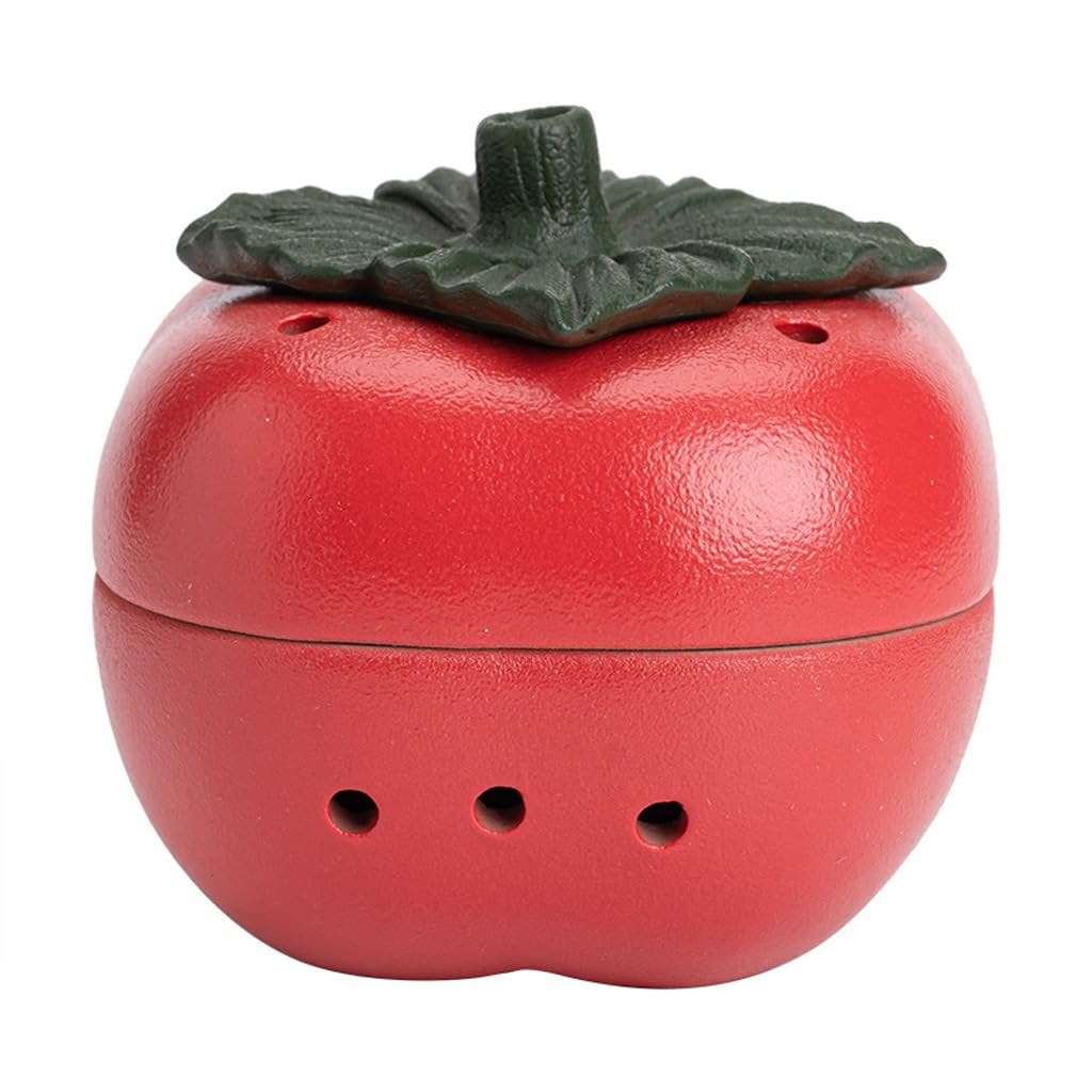 Incense Holder Base Creative Persimmon Ceramic Aroma Furnace Sandalwood Agarwood Home Indoor Dish Incense Zen Ornament