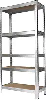 Estante em Aço Galvanizada com 5 prateleiras em Madeira 150kg – TI151A – STROM