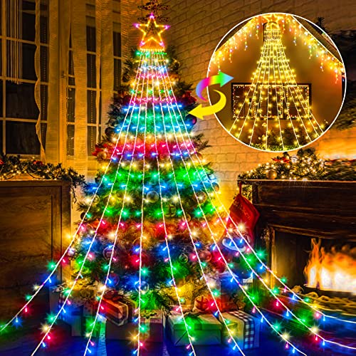Outdoor Christmas Decorations 344 LED Star Lights Easy Installation & Waterproof Christmas Lights Timer 11 Modes Christmas Tree Lights for Xmas Tree Home Wedding Thanksgiving Party Holiday Wall Garden Outdoor Christmas Decorations 344 LED Star Lights Easy Installation & Waterproof Christmas Lights Timer 11 Modes Christmas Tree Lights for Xmas Tree Home Wedding Thanksgiving Party Holiday Wall Garden