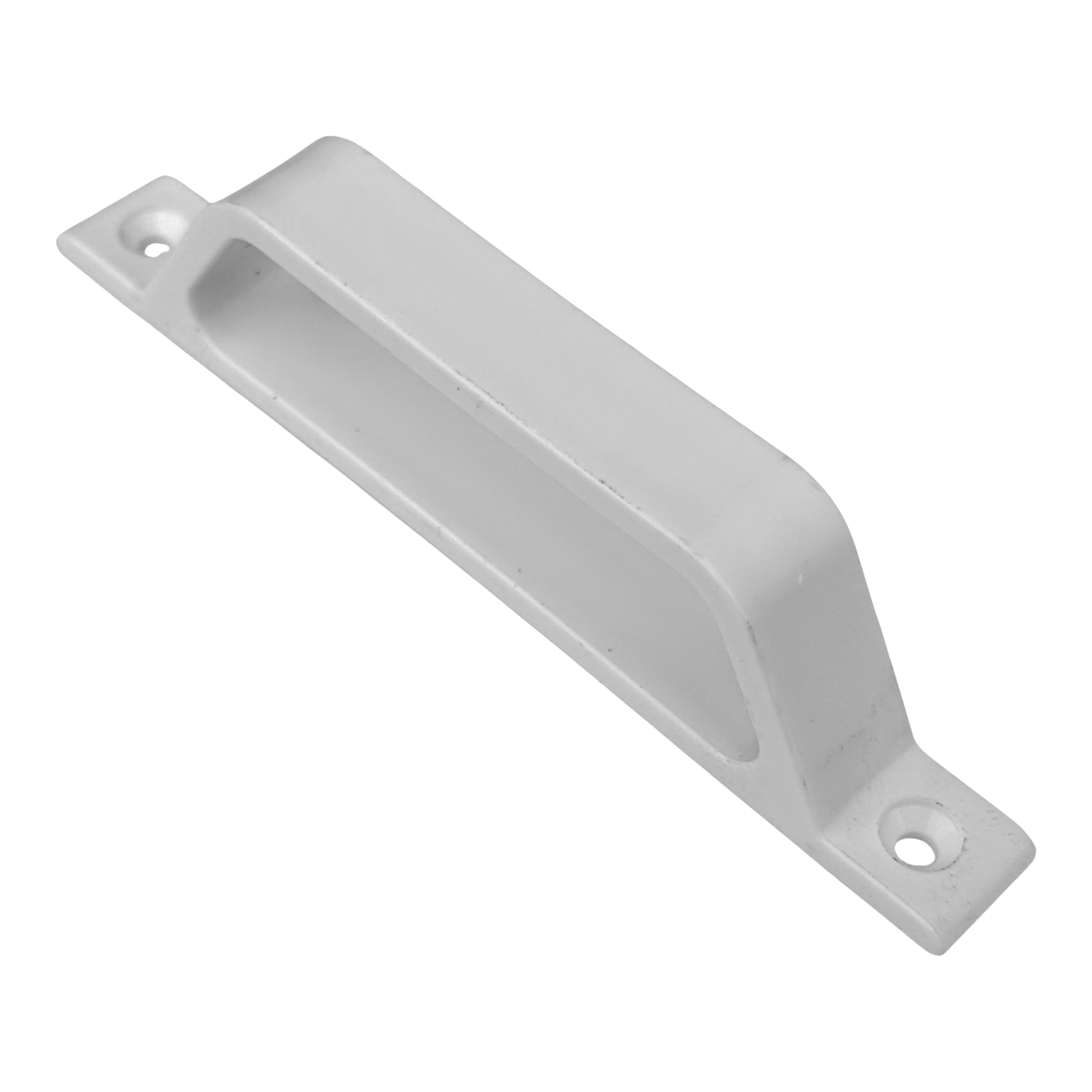 PVC ve Alüminyum Sineklik Tutamağı Beyaz Plastik D Kol Kulp 12cm