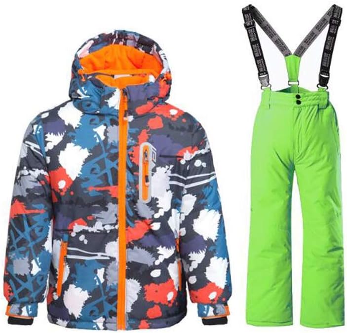 Boys Ski Suit Ski Jacket and Pant Kids Ski Clothes Children Snowboard Suit Snowboard Jacket and Pants for Kids