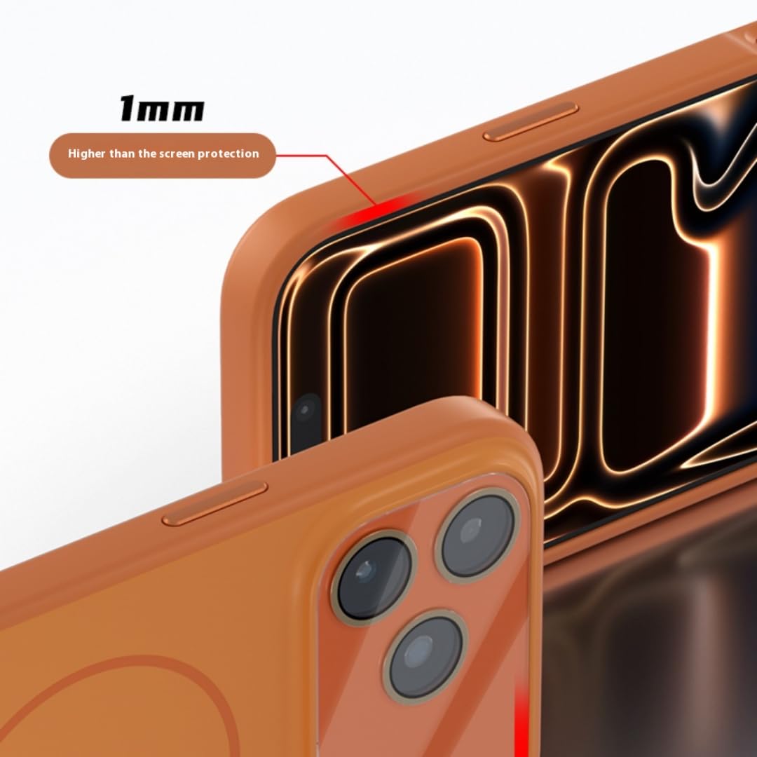 Custodia Liquid Comfort Touch per iPhone 17, con ampia finestra in vetro e chiusura magnetica (per iPhone 17/nero)