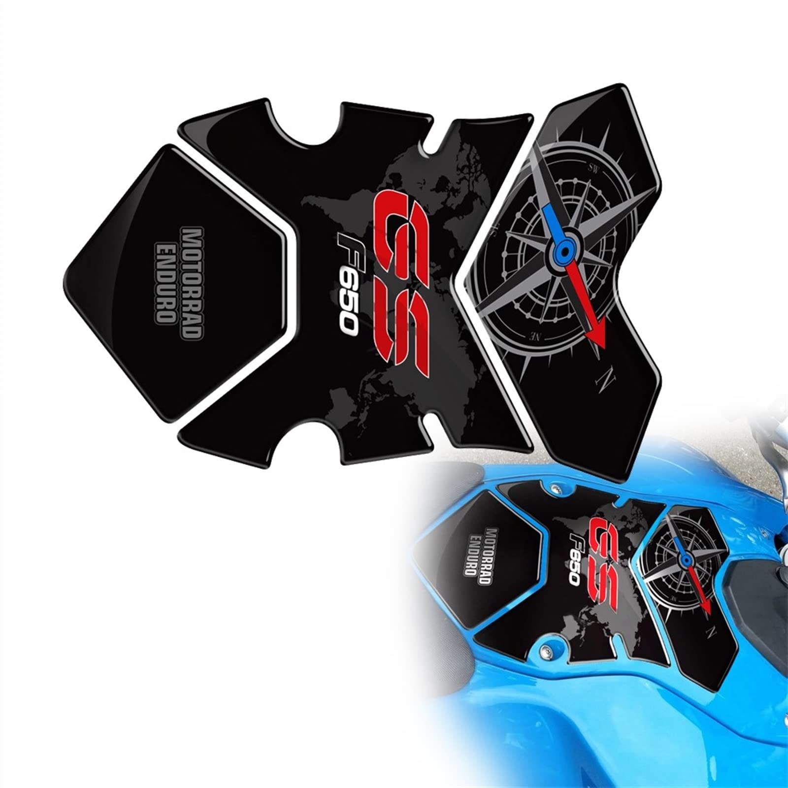 Protection réservoir F650GS 2008-2012 protège réservoir 3D finition résine