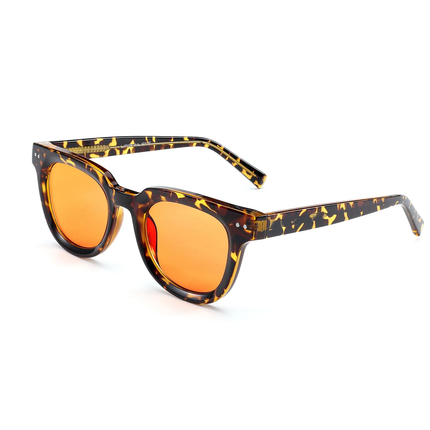 UrbanLens Blue Light Blocking Reading Glasses Amber Blue Blocker Lens - For Better Sleep, Reduce Eye Strain for Women + Men (Tortoise, 1.5, x)