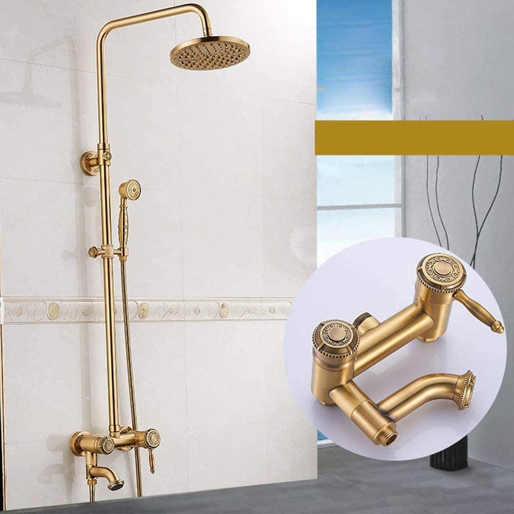 Ensemble de douche eau chaude froide pour créer une ambiance spa rétro