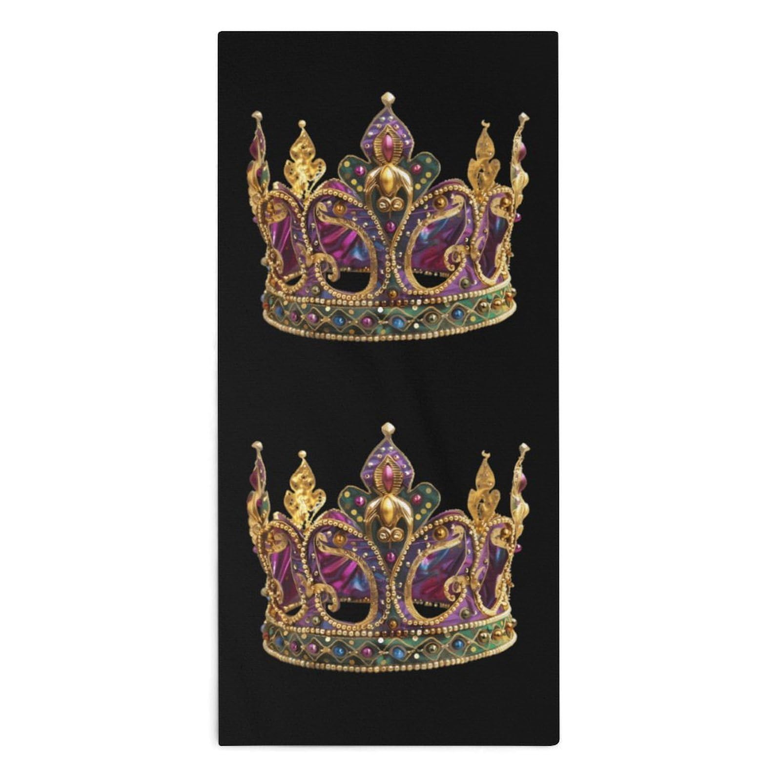 TXFBTRFSA Mardi And Gras Pattern Headwear Hand Towels for Adult Face Towel Bath Beach Swim Accessories