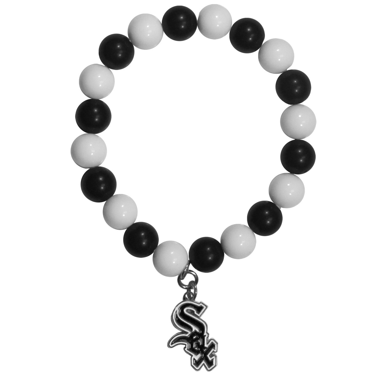 Chicago White Sox Fan Bead Bracelet