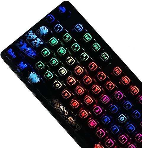 Teclas japonesas de anime Demon Slayer 108 PBT sublimación de tinte Perfil OEM para teclado mecánico Cherry Mx Gateron Kailh Switch (solo teclas)