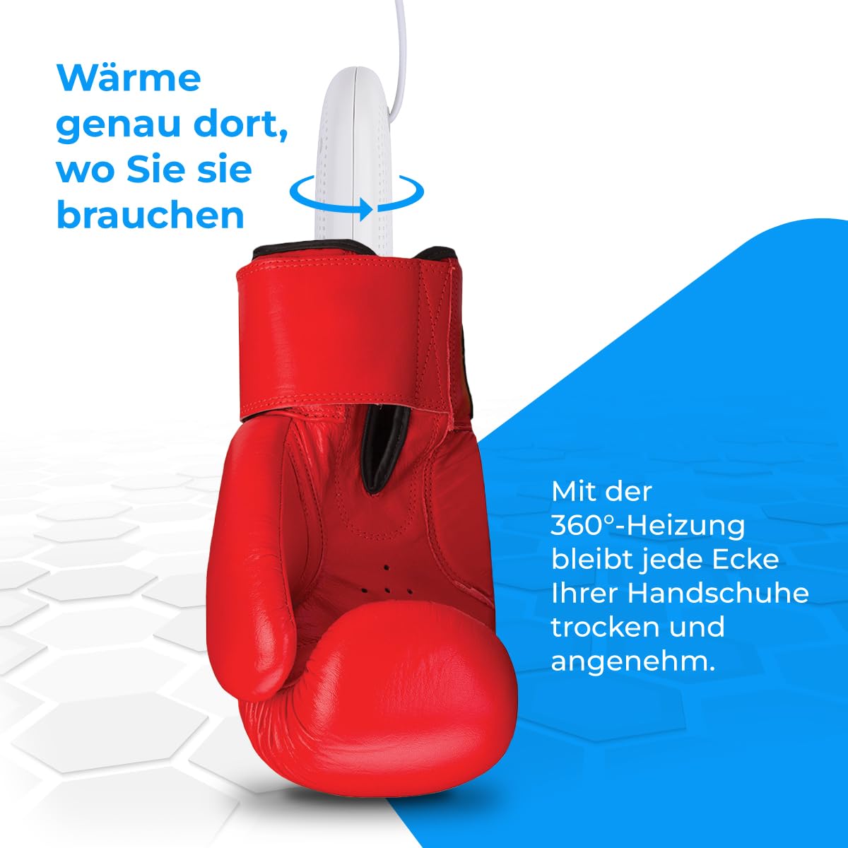 NK Elektrischer Boxhandschuhtrockner und Geruchs-/Feuchtigkeitsentferner, schnelltrocknend für den täglichen Gebrauch, automatische Abschaltung, 3-Timer