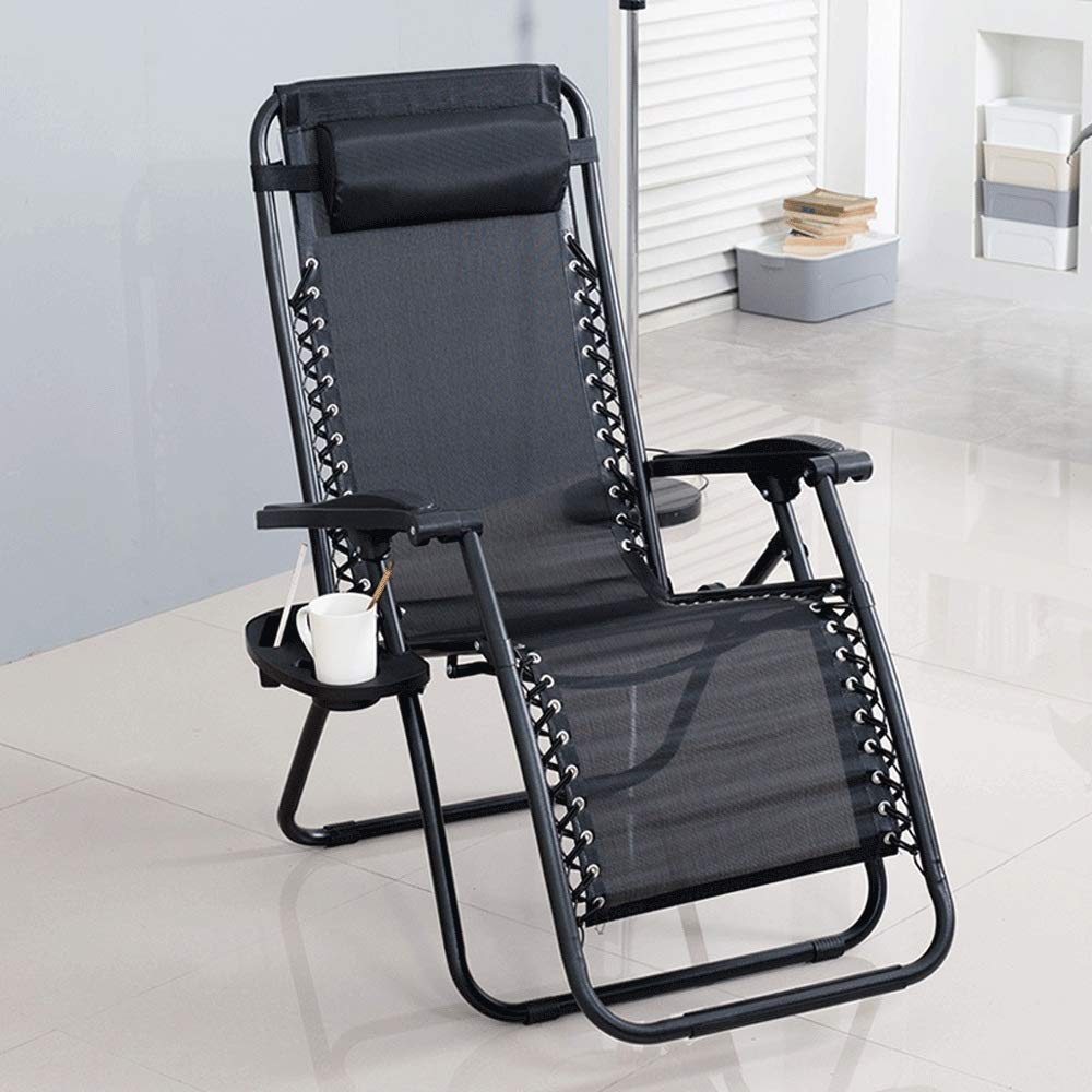 Chaise longue de bureau et lit pliant de sieste inclinable