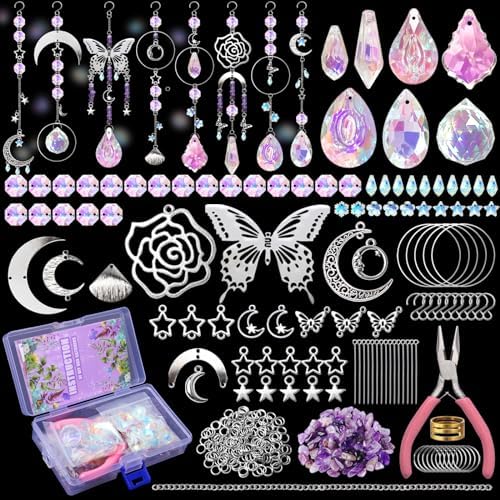LLTDMEST DIY Crystal Suncatcher Rainbow Maker Craft Kits for Adults Butterfly