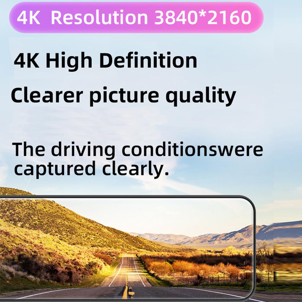 Supporto BSDADASGSensorAPP Wifi 4 telecamere Dash Cam Chiaro e | 4K Anteriore 1080P Posteriore Sinistra Destra Auto Schermo da 12 pollici Spedizione Auto Schermo da 12 pollici 4 telecamere