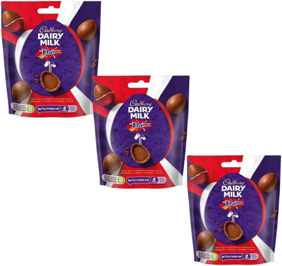 Easter Egg Hunt Bundle 3 x Cadbury Dairy Milk Miniature Daim