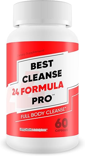 Best Cleanse 24 Formula Pro - Fórmula mejorada Limpieza de cuerpo completo - Limpieza profunda de colon - Las mejores píldoras de desintoxicación a