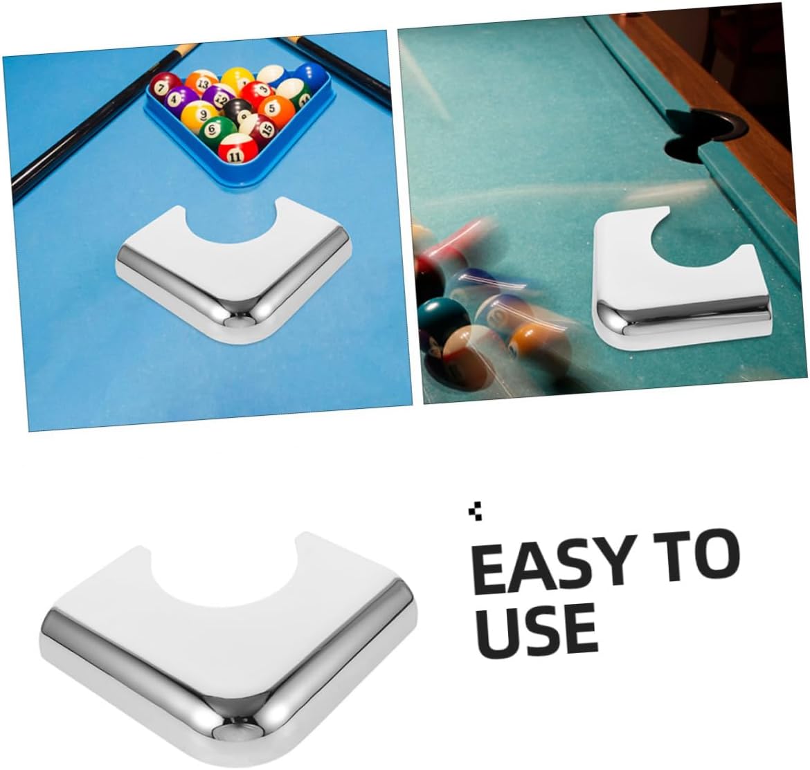 POPETPOP 2pcs Corner Bumpers for Pool Tables Protective Corner Guards Easy Installation Integrity for Home