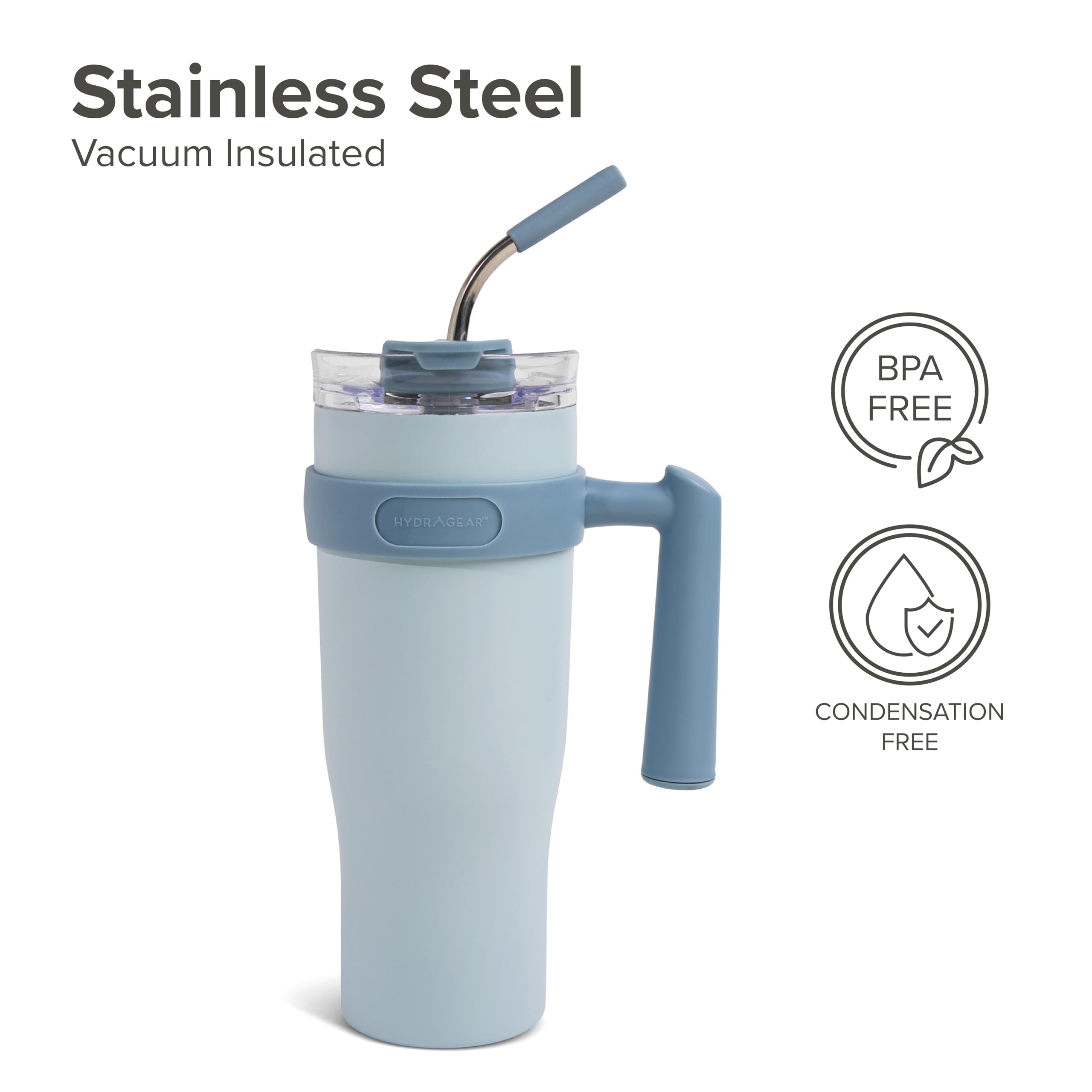 Amazon.com: Hydragear Juno Stainless Steel Tumbler with 2-in-1 Lid