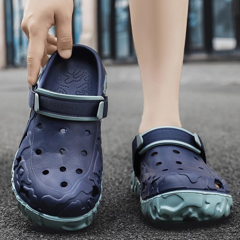 Image of Men's Clogs Garden Shoes Adult Mules Outdoor Sports Sandals Summer Water Beach Shoes Casual Slippers Lightweight Breathable Non-Slip