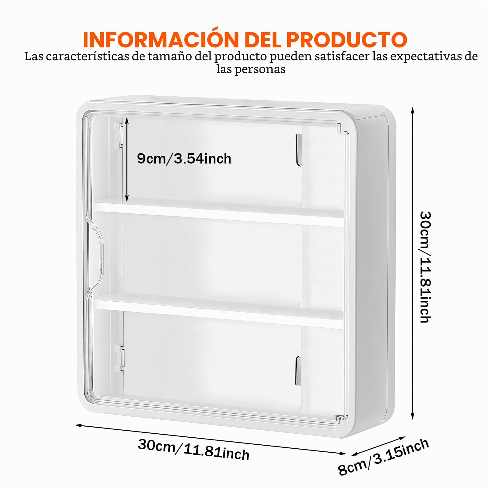 Vitrina de acrílico para colección: caja de exhibición acrílica con puerta magnética - Caja de almacenamiento transparente de 3 capas a prueba de polvo para coleccionables, figuras de acción