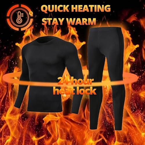 Channo Ropa Interior Térmica Camiseta de Hombre Gris L