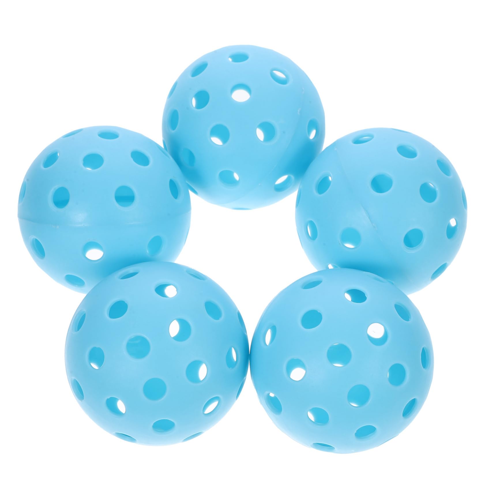BRIGHTFUFU 5pcs Golf Practice Balls Hitting Training Balls for Golfers Portable Hole Indoor/Outdoor Training Toy