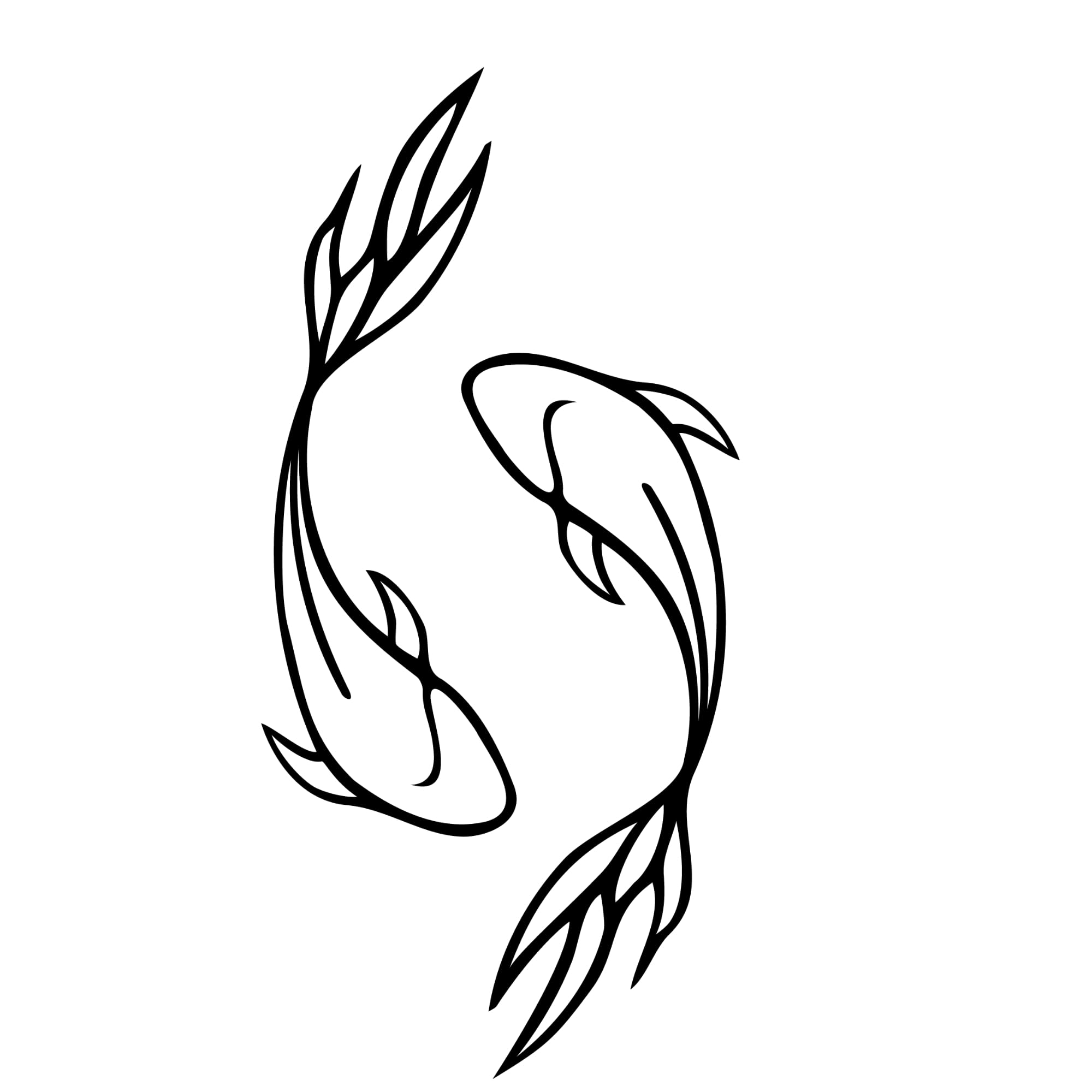 Pesce | Tatuaggio Temporaneo con Certificazione Cosmetica UE - L'Originale | Resistente all'Acqua + Vegano | Tatuaggio Rivoluzionario di 2 Settimane