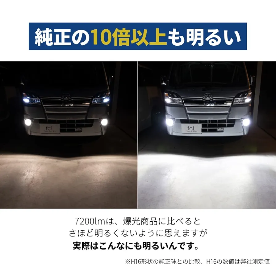 Amazon | fcl.(エフシーエル) H8 H11 H16 LEDヘッドライト
