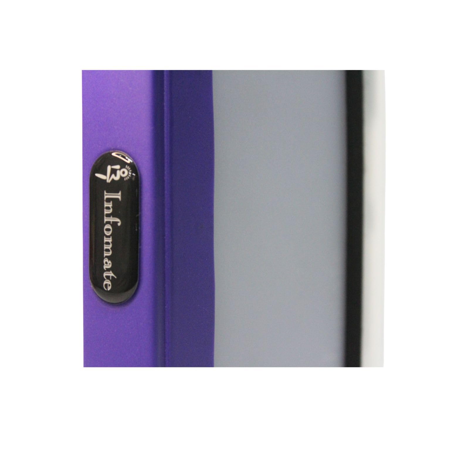 Infomate Stylish Plastic Moulded Premium A5 Diary and Notebook with Blue Ball Pen (Violet)