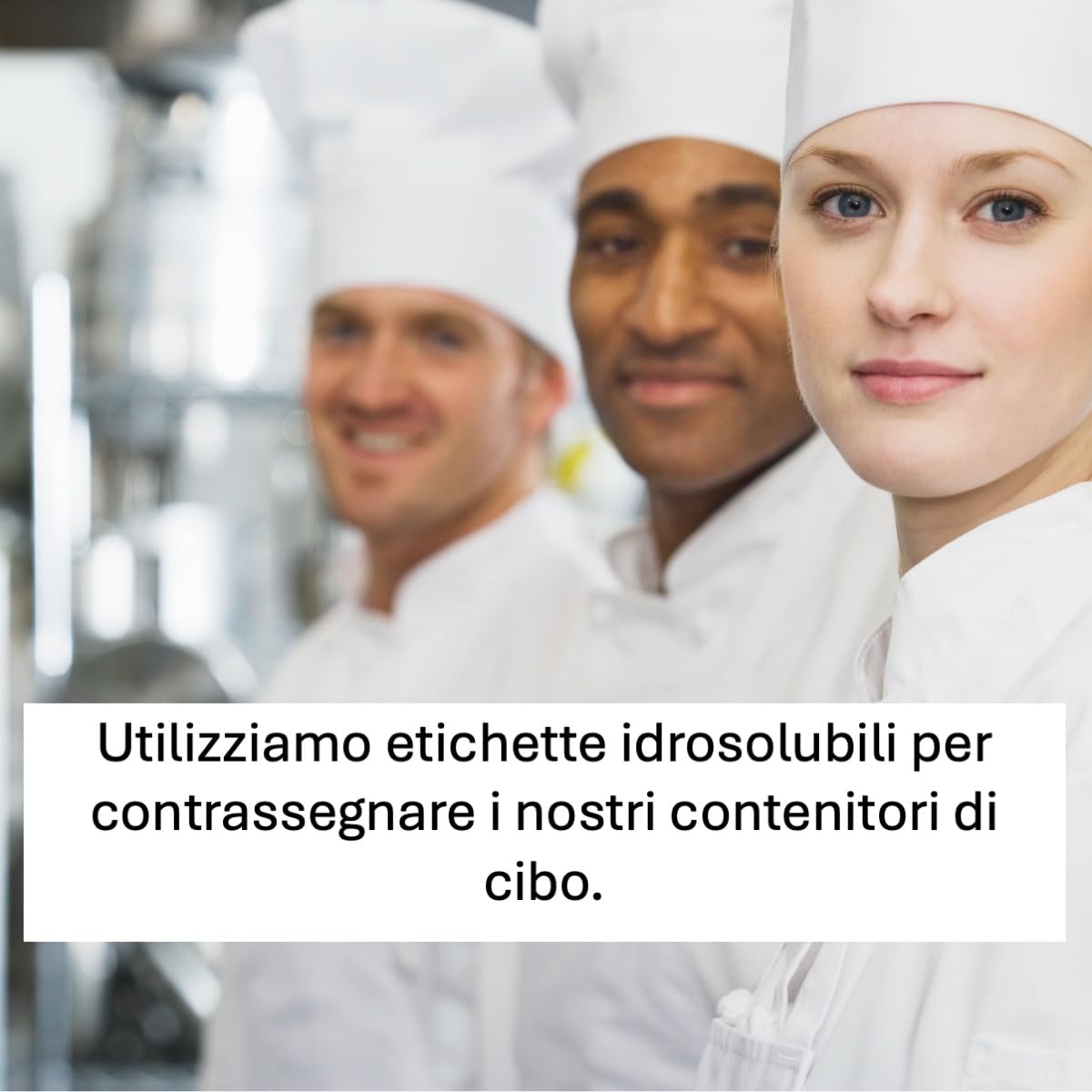 Etichette idrosolubili HACCP. Ideale per gastronomia e grandi cucine. Autoadesive e si staccano senza lasciare residui. 500 etichette su rotolo in un distributore. Dimensioni: 70 x 35 mm