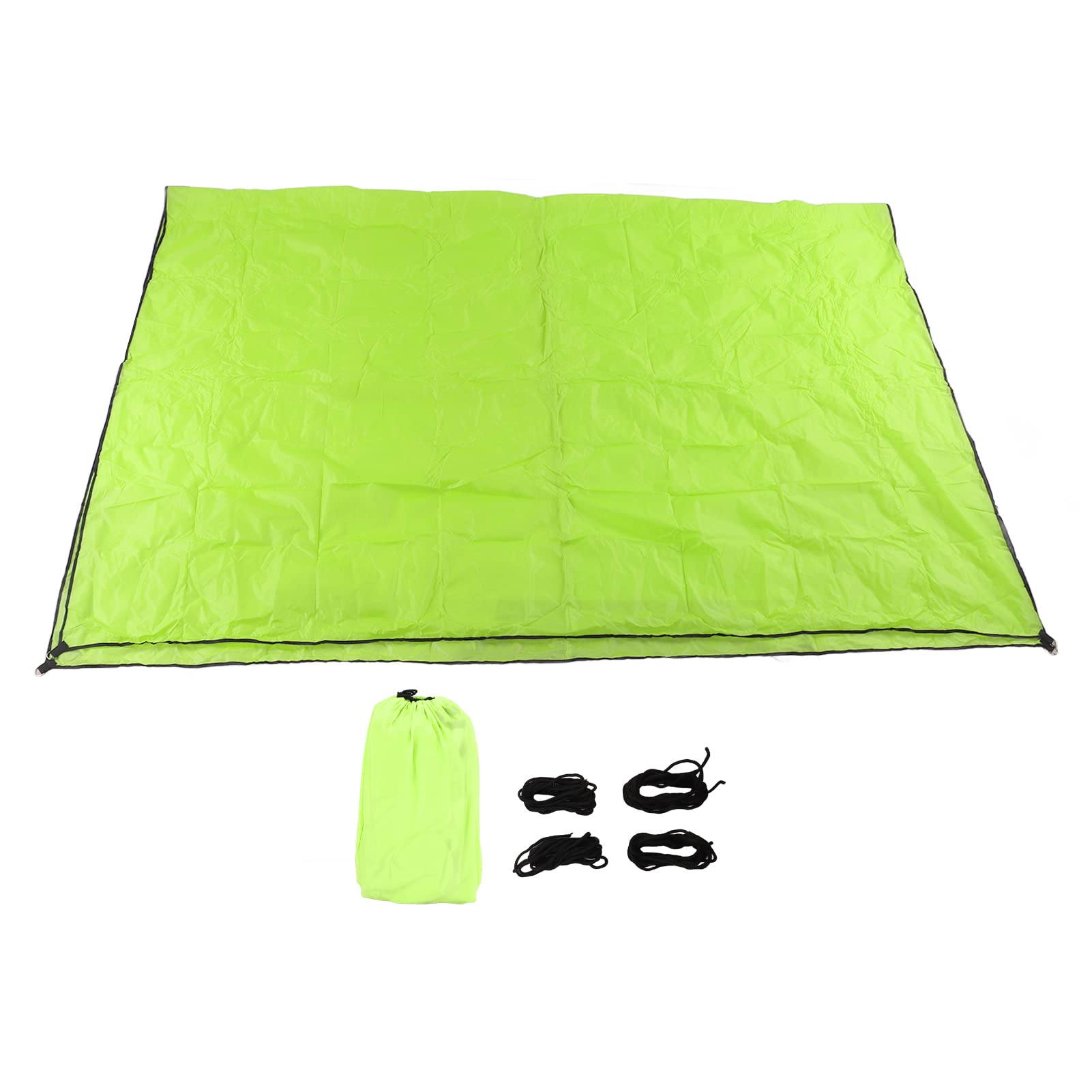 Kketeopt Rectangle UV Block Canopy Sun Shade Sail for Patios Lawns Backyards (Grass Green)